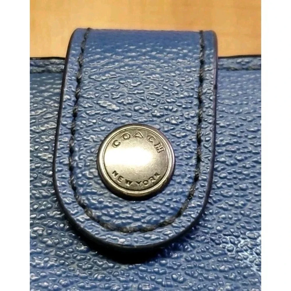 Coach Star Clutch Wallet Wristlet Blue - Picture 2 of 11